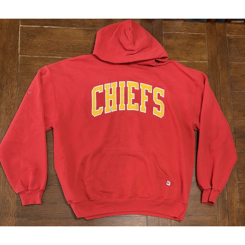 Vintage Kansas City Chiefs Men’s Size 2XL Russell Athletic Made In USA Hoodie